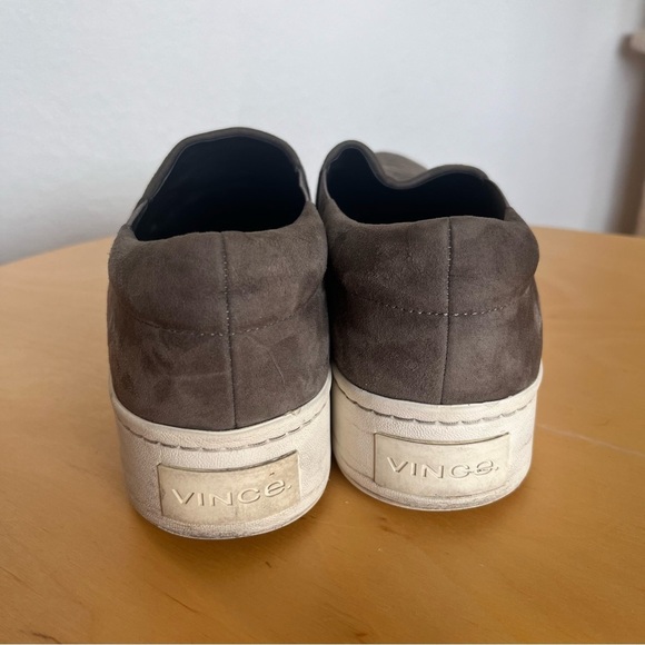 Vince Women’s Warren Gray Slip On Loafer Suede Sneakers 7.5 - Picture 9 of 13